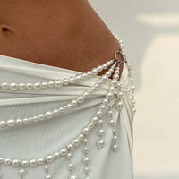 Thumbnail for Bohemia Layered Pearl Tassel Waist Chain - ArtGalleryZen