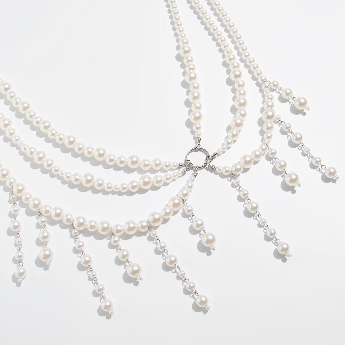 Bohemia Layered Pearl Tassel Waist Chain - ArtGalleryZen