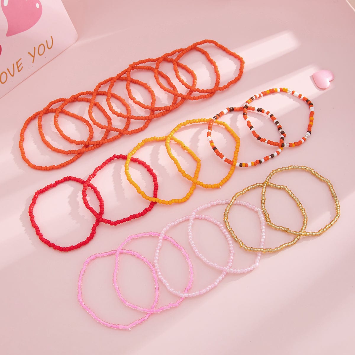 Bohemia Layered Seed Beaded Bracelet Set - ArtGalleryZen