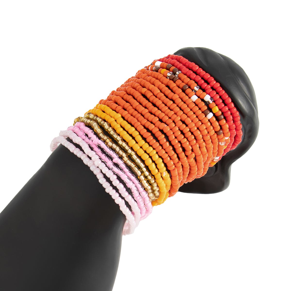 Bohemia Layered Seed Beaded Bracelet Set - ArtGalleryZen