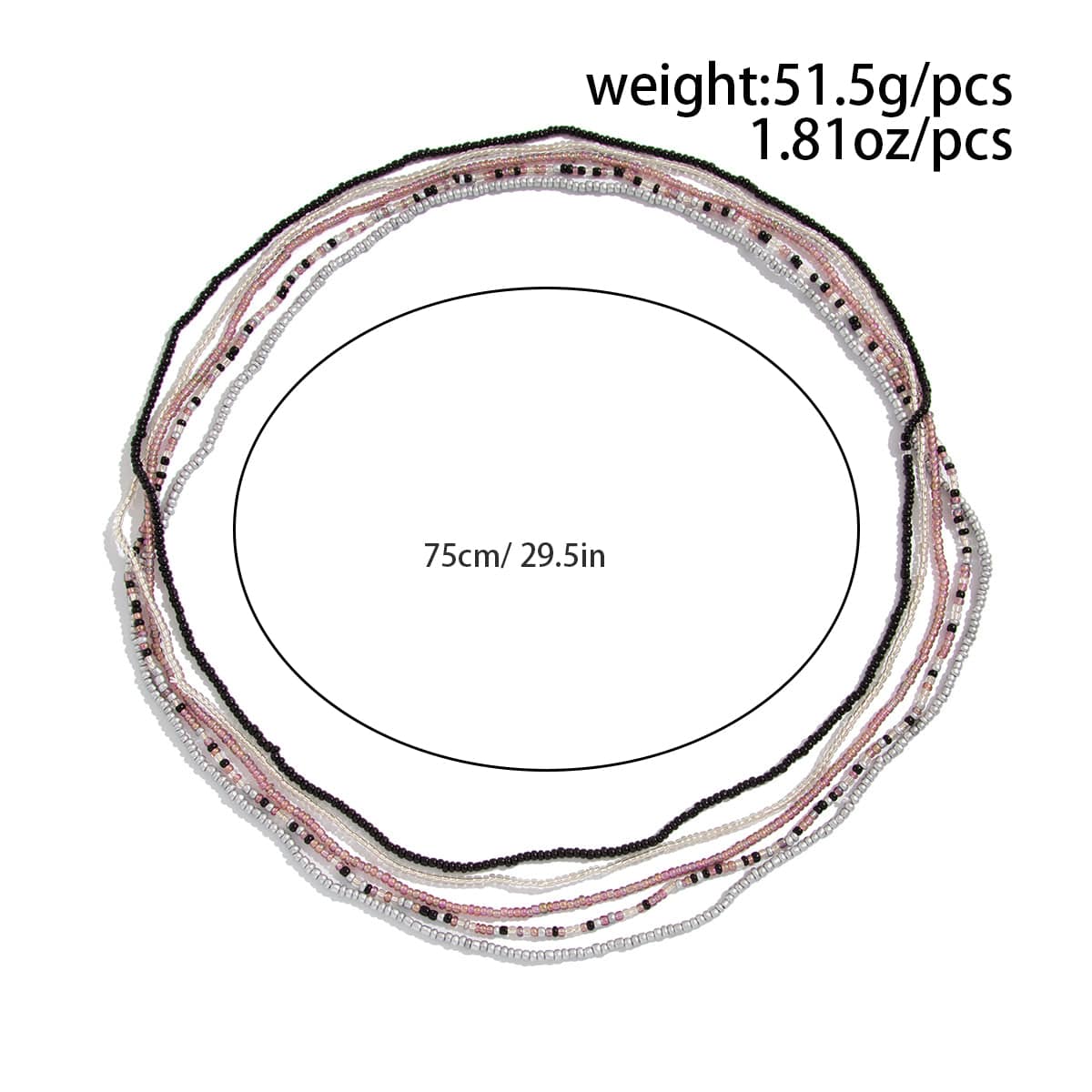 Bohemia Layered Seed Beaded Waist Chain - ArtGalleryZen