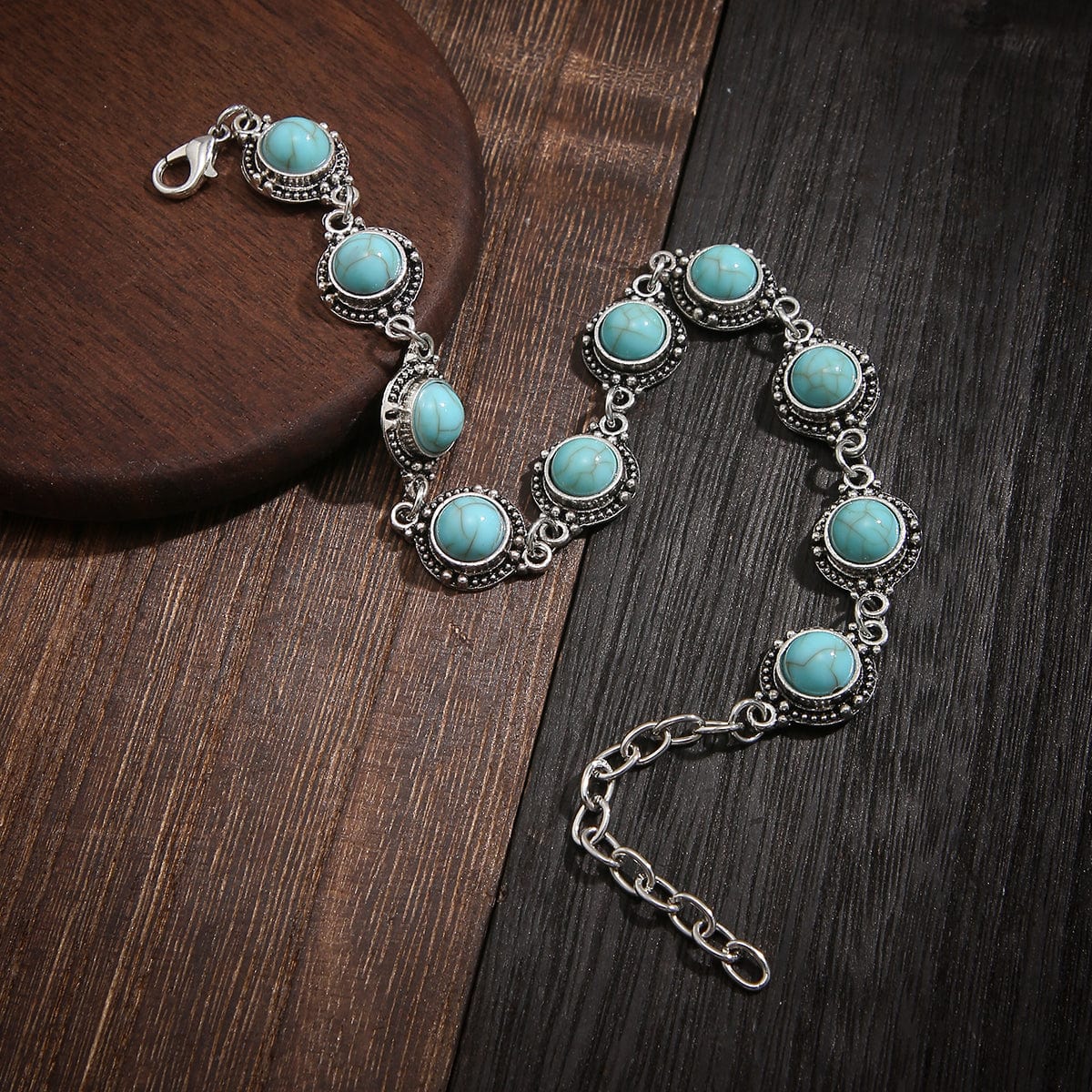 Bohemia Natural Turquoise Anklet - ArtGalleryZen