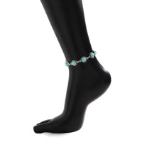 Thumbnail for Bohemia Natural Turquoise Anklet - ArtGalleryZen