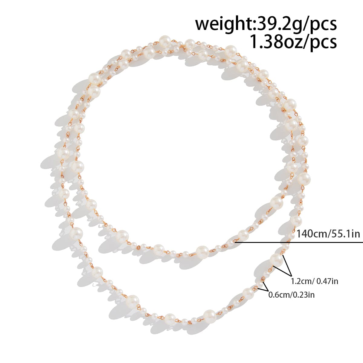 Bohemia Pearl Long Chain Necklace - ArtGalleryZen