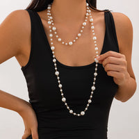 Thumbnail for Bohemia Pearl Long Chain Necklace - ArtGalleryZen