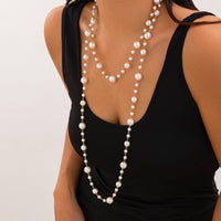 Thumbnail for Bohemia Pearl Long Chain Necklace