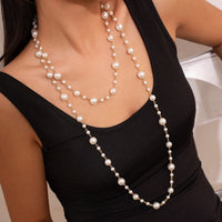 Thumbnail for Bohemia Pearl Long Chain Necklace