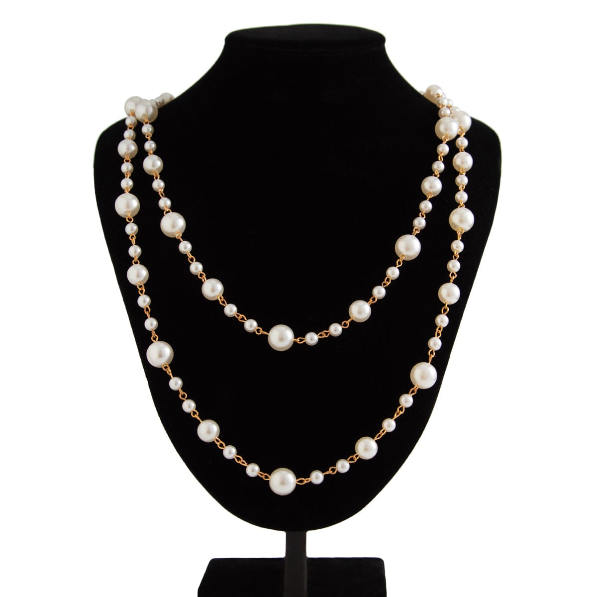 Bohemia Pearl Long Chain Necklace