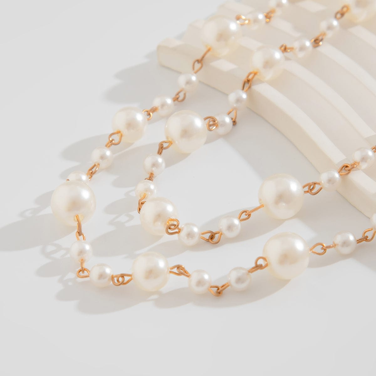 Bohemia Pearl Long Chain Necklace