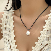 Thumbnail for Bohemia Shell Pendant Wax Cord String Adjustable Necklace