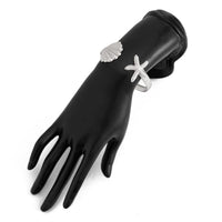 Thumbnail for Bohemia Shell Starfish Open Bangle Bracelet - ArtGalleryZen