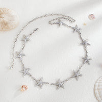 Thumbnail for Bohemia Silver Plated Starfish Waist Chain - ArtGalleryZen