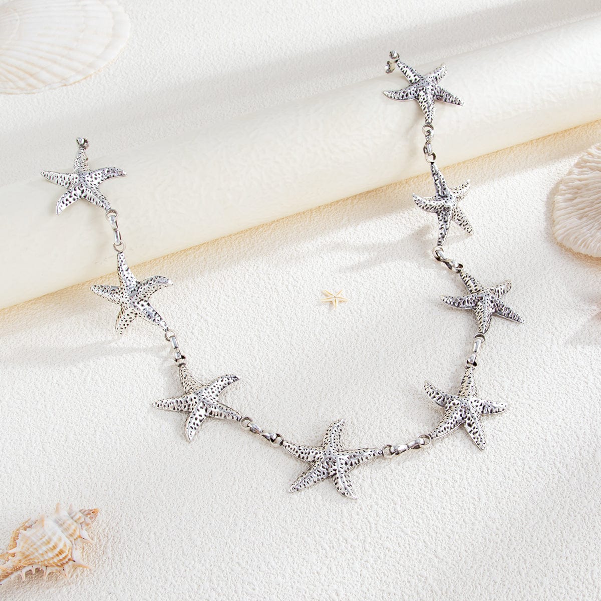 Bohemia Silver Plated Starfish Waist Chain - ArtGalleryZen