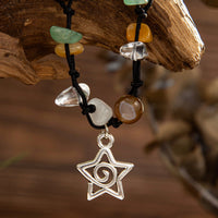 Thumbnail for Bohemia Star Charm Turquoise Stone Wax Cord Bracelet - ArtGalleryZen