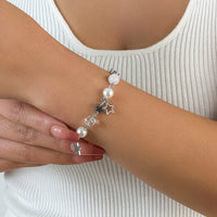 Thumbnail for Bohemia Star Tassel Crystal Pearl Chain Bracelet