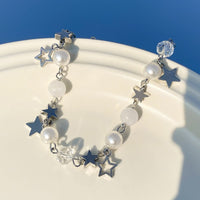 Thumbnail for Bohemia Star Tassel Crystal Pearl Chain Bracelet