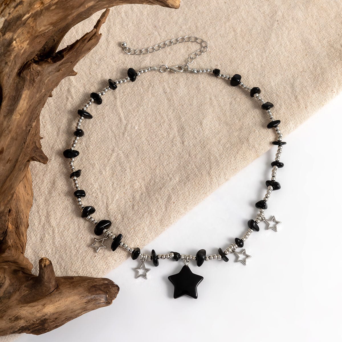 Bohemia Star Tassel Turquoise Stone Choker Necklace - ArtGalleryZen