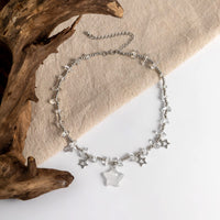 Thumbnail for Bohemia Star Tassel Turquoise Stone Choker Necklace - ArtGalleryZen