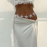 Thumbnail for Bohemia Textured Starfish Waist Chain - ArtGalleryZen