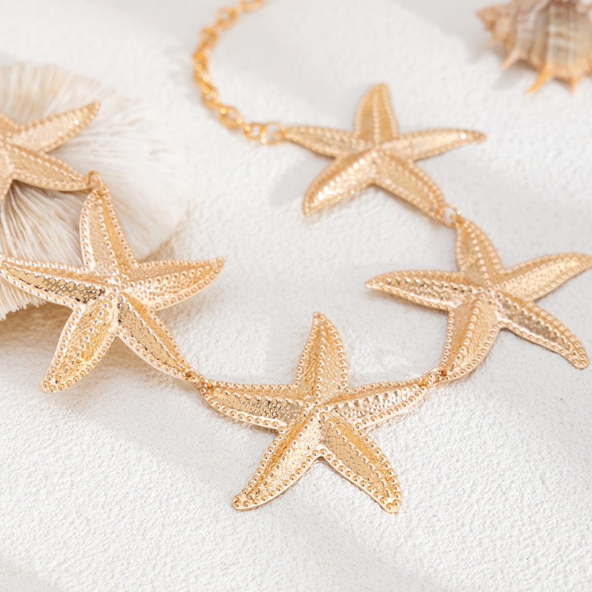 Bohemia Textured Starfish Waist Chain - ArtGalleryZen