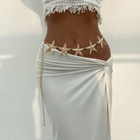 Thumbnail for Bohemia Textured Starfish Waist Chain - ArtGalleryZen