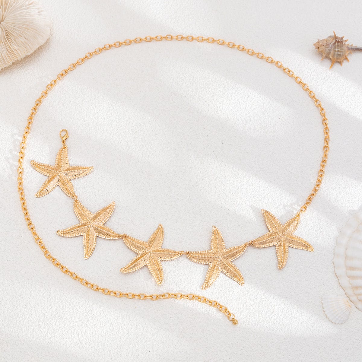 Bohemia Textured Starfish Waist Chain - ArtGalleryZen