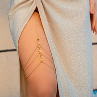 Thumbnail for Bohemian Layered Round Charm Elastic Thigh Leg Chain