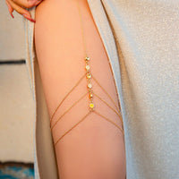 Thumbnail for Bohemian Layered Round Charm Elastic Thigh Leg Chain