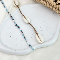 Thumbnail for Boho 2pcs Conch Seed Beaded Chain Hair Clip Set - ArtGalleryZen