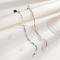 Thumbnail for Boho 2pcs Conch Seed Beaded Chain Hair Clip Set - ArtGalleryZen