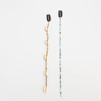 Thumbnail for Boho 2pcs Conch Seed Beaded Chain Hair Clip Set - ArtGalleryZen