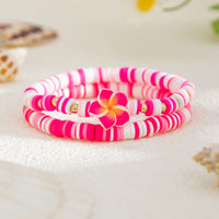 Thumbnail for Boho 2pcs Flower Polymer Clay Beaded Friendship Bracelet Set - ArtGalleryZen