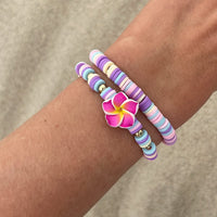 Thumbnail for Boho 2pcs Flower Polymer Clay Beaded Friendship Bracelet Set - ArtGalleryZen