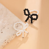 Thumbnail for Boho 2Pcs Pearl Beaded Bowknot Ring Set