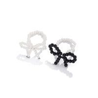 Thumbnail for Boho 2Pcs Pearl Beaded Bowknot Ring Set