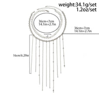 Thumbnail for Boho 2pcs Pearl Chain Tassel Choker Necklace Set - ArtGalleryZen