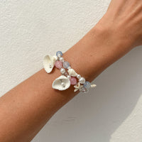 Thumbnail for Boho 2pcs Shell Starfish Charm Pearl Glass Bead Bracelet Set - ArtGalleryZen