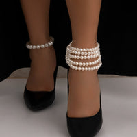 Thumbnail for Boho 2Pcs Stackable Pearl Chain Anklet Set