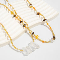 Thumbnail for Boho 2pcs Turquoise Crystal Seed Beaded Belly Chain Set - ArtGalleryZen