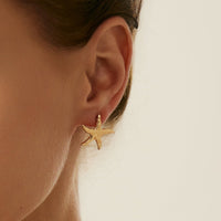 Thumbnail for Boho 3 Pairs Gold Silver Tone Conch Shell Starfish Earrings Set - ArtGalleryZen