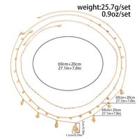 Thumbnail for Boho 3pcs Conch Shell Starfish Tassel Pearl Waist Chain Set - ArtGalleryZen