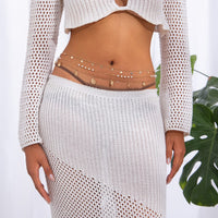 Thumbnail for Boho 3pcs Conch Shell Starfish Tassel Pearl Waist Chain Set - ArtGalleryZen