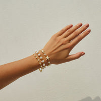 Thumbnail for Boho 3pcs Starfish Pearl Seed Beaded Bracelet Set - ArtGalleryZen