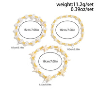 Thumbnail for Boho 3pcs Starfish Pearl Seed Beaded Bracelet Set - ArtGalleryZen