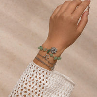 Thumbnail for Boho 3Pcs Sun Star Charm Turquoise Stone Bracelet Set - ArtGalleryZen