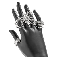 Thumbnail for Boho 8pcs Sun Flower Shell Starfish Hollow Ring Set - ArtGalleryZen