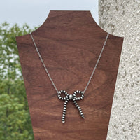 Thumbnail for Boho Beaded Bowknot Charm Necklace - ArtGalleryZen