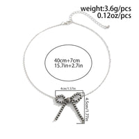 Thumbnail for Boho Beaded Bowknot Charm Necklace - ArtGalleryZen