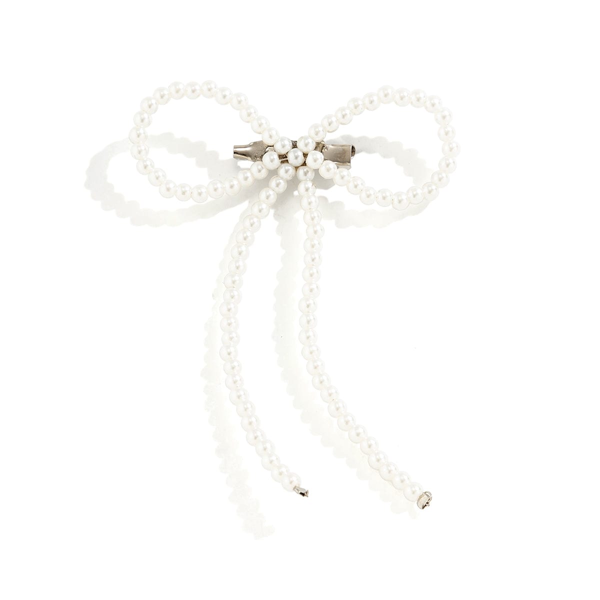 Boho Chic Pearl Bowknot Pin Brooch