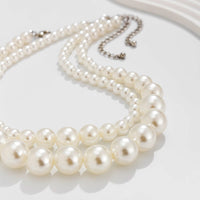 Thumbnail for Boho Chunky 2 Pieces Pearl Chain Necklace Set - ArtGalleryZen